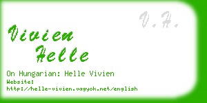 vivien helle business card